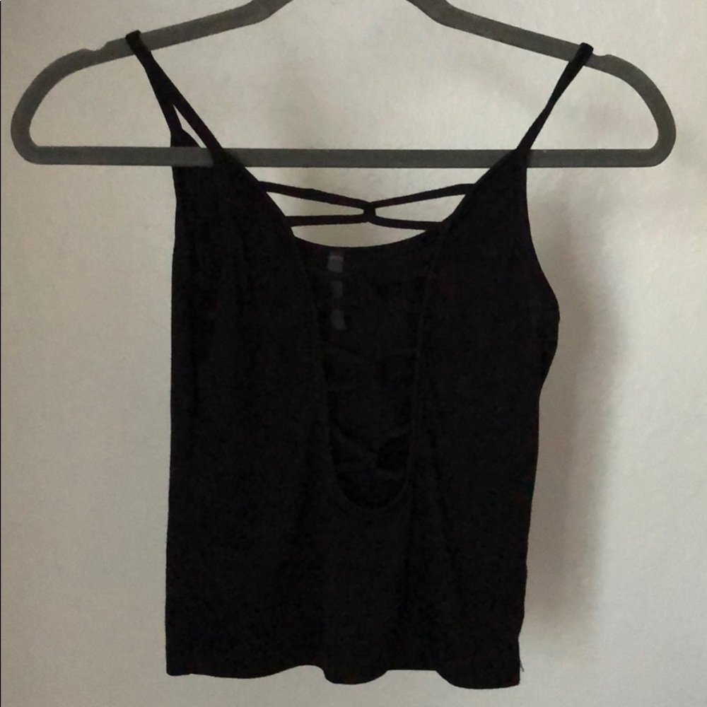 Black crop top